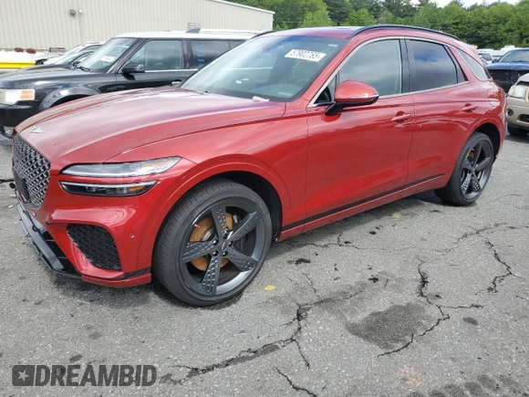 2022 Genesis GV70 Sport with VIN KMUMCDTC4NU036292, listed as a Copart auction lot 57902765 with 46,019 mi miles and Salvage title. Bid and sale history available at DreamBid. Image 1.
