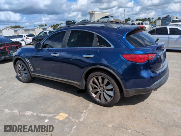 2012 Infiniti FX35 with VIN JN8AS1MW3CM151063, listed as a Copart auction lot 76021864 with 0 mi miles and Non Repairable. Bid and sale history available at carsss.com. Image 2.
