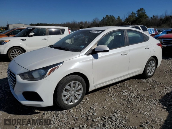 2021 Hyundai Accent SE with VIN 3KPC24A61ME128598, listed as a Copart auction lot 46658765 with 117,032 mi miles and Salvage Title. Bid and sale history available at carsss.com. Image 1.