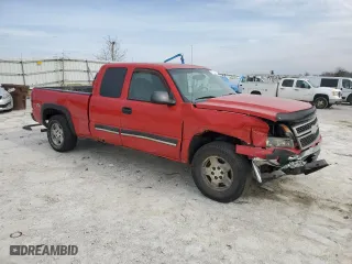 2006 Chevrolet Silverado 1500 LT1 with VIN 1GCEK19B16Z152805, listed as a Copart auction lot 47176185 with 0 mi miles and Salvage Title. Bid and sale history available at carsss.com. Image 4.
