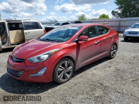 2016 Hyundai Elantra SE with VIN KMHDH4AE0GU626089, listed as a Copart auction lot 57672185 with 144,734 mi miles and Salvage title. Bid and sale history available at DreamBid. Image 1.