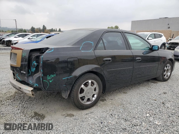 2003 Cadillac CTS with VIN 1G6DM57NX30146613, listed as a Copart auction lot 76741474 with 132,103 mi miles and Salvage Title. Bid and sale history available at carsss.com. Image 3.