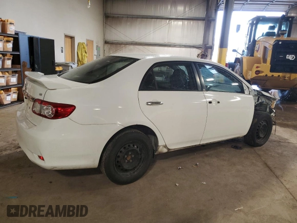 2011 Toyota Corolla L with VIN JTDBU4EE7BJ106290, listed as a Copart auction lot 51660045 with 130,201 mi miles and Salvage Title. Bid and sale history available at carsss.com. Image 3.