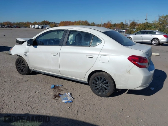 2020 Mitsubishi Mirage G4 SE with VIN ML32F4FJ5LHF09981, listed as a IAAI auction lot 40690403 with Not Provided miles. Bid and sale history available at carsss.com. Image 3.