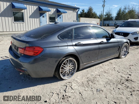 2015 BMW 4 Series 435i with VIN WBA4B1C55FD954945, listed as a Copart auction lot 41579735 with Not Provided miles and Clean Title. Bid and sale history available at DreamBid. Image 3.