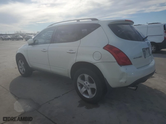 2005 Nissan Murano SL with VIN JN8AZ08T25W302469, listed as a Copart auction lot 43397395 with 263,136 mi miles and Clean Title. Bid and sale history available at carsss.com. Image 2.