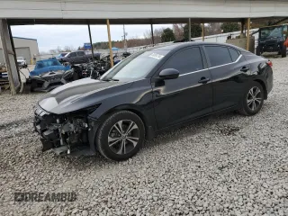 2021 Nissan Sentra SV with VIN 3N1AB8CV9MY296641, listed as a Copart auction lot 84894754 with 59,003 mi miles and Salvage Title. Bid and sale history available at carsss.com. Image 1.