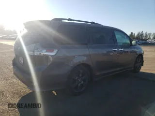 2015 Toyota Sienna SE with VIN 5TDXK3DC6FS644459, listed as a Copart auction lot 42600115 with 126,007 mi miles and Salvage Title. Bid and sale history available at carsss.com. Image 3.