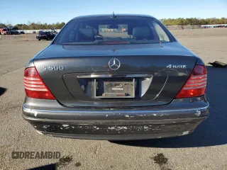 2004 Mercedes-Benz S-Class 5.0L with VIN WDBNG84J04A407348, listed as a Copart auction lot 80430614 with 160,172 mi miles and Salvage Title. Bid and sale history available at carsss.com. Image 6.