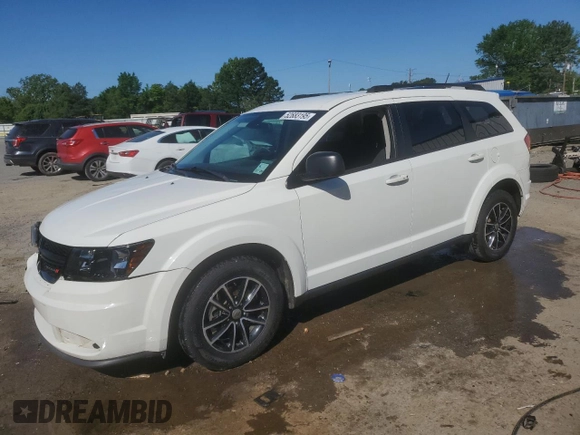 2018 Dodge Journey SE with VIN 3C4PDCAB6JT386173, listed as a Copart auction lot 52683195 with 133,440 mi miles and Salvage Title. Bid and sale history available at carsss.com. Image 1.