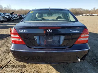 2005 Mercedes-Benz C 240 with VIN WDBRF81J75F601811, listed as a Copart auction lot 48210795 with 59,454 mi miles and Clean Title. Bid and sale history available at DreamBid. Image 6.