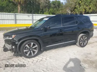 2024 Honda Pilot Elite with VIN 5FNYG1H87RB045935, listed as a Copart auction lot 43043765 with 10,544 mi miles and Salvage Title. Bid and sale history available at carsss.com. Image 1.