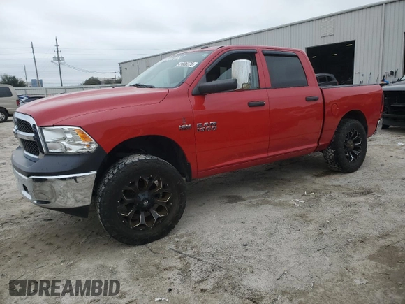 2017 Ram 1500 Express with VIN 3C6RR6KT2HG521212, listed as a Copart auction lot 41806575 with 112,755 mi miles and Salvage title. Bid and sale history available at DreamBid. Image 1.