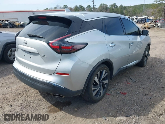 2023 Nissan Murano SL with VIN 5N1AZ2CJ4PC130734, listed as a IAAI auction lot 41741504 with 35,124 mi miles and . Bid and sale history available at DreamBid. Image 4.