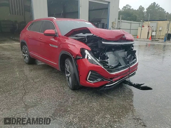 2024 Volkswagen Atlas SEL Premium R-Line with VIN 1V2FE2CA3RC259586, listed as a Copart auction lot 88070355 with 443 mi miles and Salvage title. Bid and sale history available at DreamBid. Image 14.