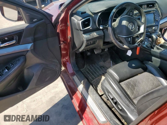 2017 Nissan Maxima Platinum with VIN 1N4AA6AP9HC432795, listed as a Copart auction lot 58165715 with 89,459 mi miles and Salvage title. Bid and sale history available at DreamBid. Image 8.