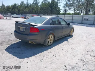 2005 Acura TL with VIN 19UUA66255A066542, listed as a IAAI auction lot 42060168 with 263,809 mi miles. Bid and sale history available at carsss.com. Image 4.