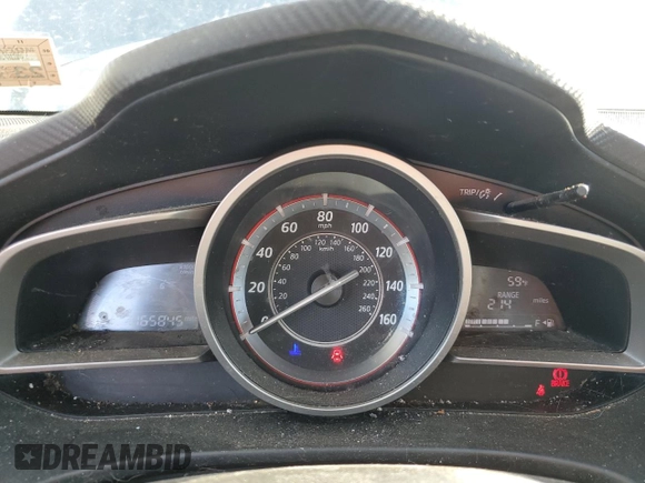 2015 Mazda 3 i SV with VIN JM1BM1T70F1228921, listed as a Copart auction lot 80204274 with 165,845 mi miles and Salvage Title. Bid and sale history available at DreamBid. Image 9.