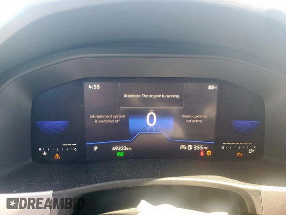 2022 Volkswagen Atlas SE with VIN 1V2WE2CA5NC200212, listed as a Copart auction lot 57658035 with 49,223 mi miles and Salvage title. Bid and sale history available at DreamBid. Image 9.