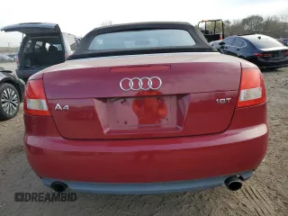 2005 Audi A4 1.8T with VIN WAUAC48H45K006082, listed as a Copart auction lot 81305624 with 105,693 mi miles and Salvage Title. Bid and sale history available at carsss.com. Image 6.