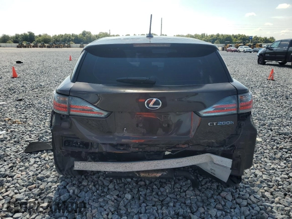 2012 Lexus CT 200h with VIN JTHKD5BH8C2086047, listed as a Copart auction lot 64361645 with 105,879 mi miles and Salvage title. Bid and sale history available at DreamBid. Image 6.