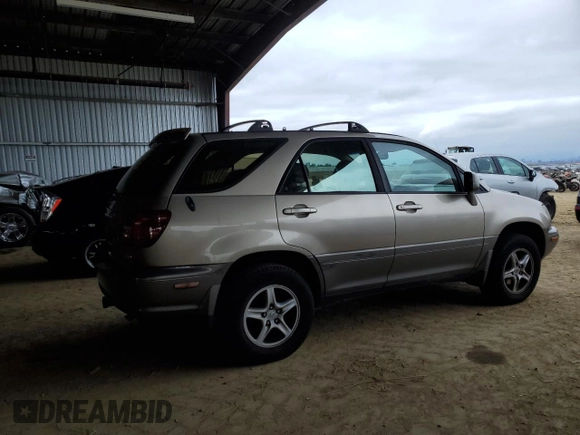 1999 Lexus RX 300 Luxury SUV with VIN JT6HF10U3X0090353, listed as a Copart auction lot 43443185 with 150,462 mi miles and Clean Title. Bid and sale history available at carsss.com. Image 3.