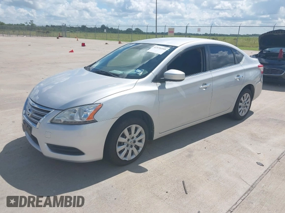 2014 Nissan Sentra SV with VIN 3N1AB7AP3EY218551, listed as a IAAI auction lot 42576105 with 121,621 mi miles and . Bid and sale history available at DreamBid. Image 2.