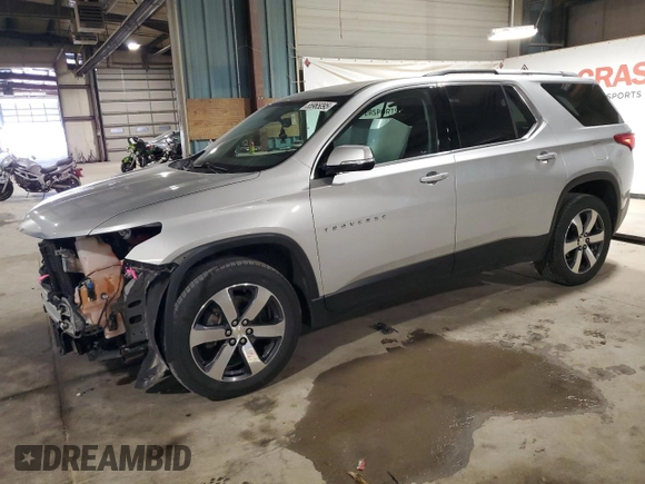 2018 Chevrolet Traverse LT z VIN 1GNEVHKW0JJ250252, wystawiony jako Copart lot #55965095 z przebiegiem 116 794 mil mil oraz Szkoda całkowita • Salvage title. Historia ofert i sprzedaży dostępna na DreamBid. Obrazek 1.