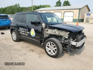 2018 Jeep Renegade Latitude z VIN ZACCJABB9JPH63600, wystawiony jako Copart lot #58851605 z przebiegiem 121 781 mil mil oraz Szkoda całkowita • Salvage title. Historia ofert i sprzedaży dostępna na DreamBid. Obrazek 4.