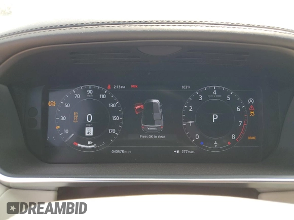 2021 Land Rover Range Rover Sport Autobiography with VIN SALWV2SE4MA771313, listed as a Copart auction lot 70331044 with 40,578 mi miles and Salvage title. Bid and sale history available at DreamBid. Image 9.