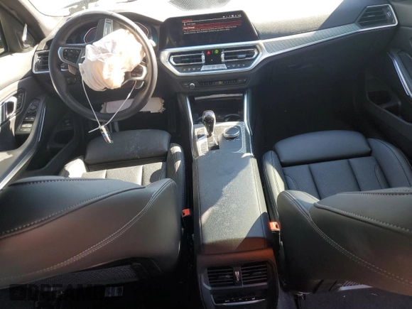 2022 BMW 3 Series 330i with VIN 3MW5R1J01N8C26963, listed as a Copart auction lot 45590415 with 37,441 mi miles and Salvage Title. Bid and sale history available at carsss.com. Image 8.