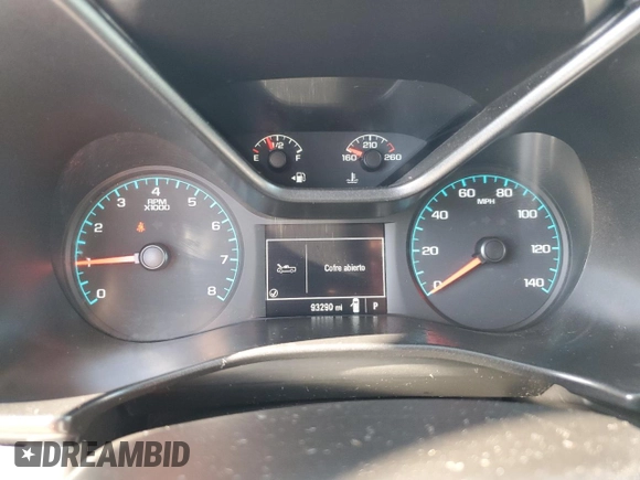 2019 Chevrolet Colorado 2WD Work Truck with VIN 1GCGSBEN4K1247236, listed as a Copart auction lot 60747805 with 93,290 mi miles and Clean title. Bid and sale history available at DreamBid. Image 9.