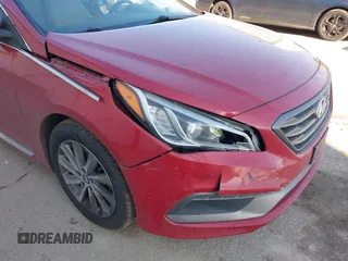 2017 Hyundai Sonata Sport with VIN 5NPE34AF4HH535628, listed as a IAAI auction lot 41721383 with 75,836 mi miles. Bid and sale history available at carsss.com. Image 6.