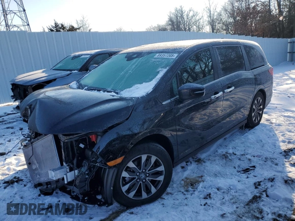 2024 Honda Odyssey EX-L с VIN 5FNRL6H66RB074824, выставлен на аукционе Copart как лот 89357205 с пробегом 4 807 миль миль и Списание • Salvage title. История ставок и продаж доступна на DreamBid. Изображение 1.