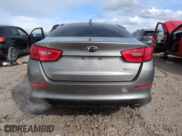 2015 Kia Optima SX with VIN 5XXGR4A78FG385600, listed as a Copart auction lot 49179985 with 120,789 mi miles and Salvage Title. Bid and sale history available at carsss.com. Image 6.