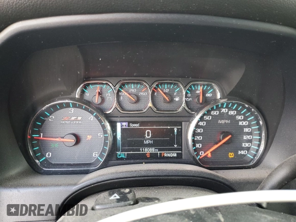 2016 Chevrolet Silverado 1500 LTZ with VIN 1GCVKSEC1GZ356252, listed as a Copart auction lot 83415174 with 118,089 mi miles and Salvage Title. Bid and sale history available at carsss.com. Image 9.