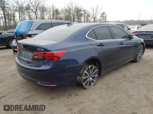 2015 Acura TLX V6 Tech with VIN 19UUB2F51FA020482, listed as a IAAI auction lot 41659296 with 71,434 mi miles. Bid and sale history available at carsss.com. Image 4.