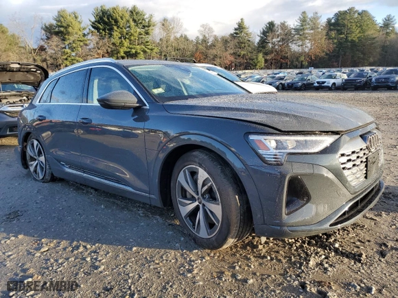 2024 Audi Q8 e-tron Premium with VIN WA14AAGE7RB013474, listed as a Copart auction lot 82056294 with 13,714 mi miles and Salvage Title. Bid and sale history available at carsss.com. Image 4.