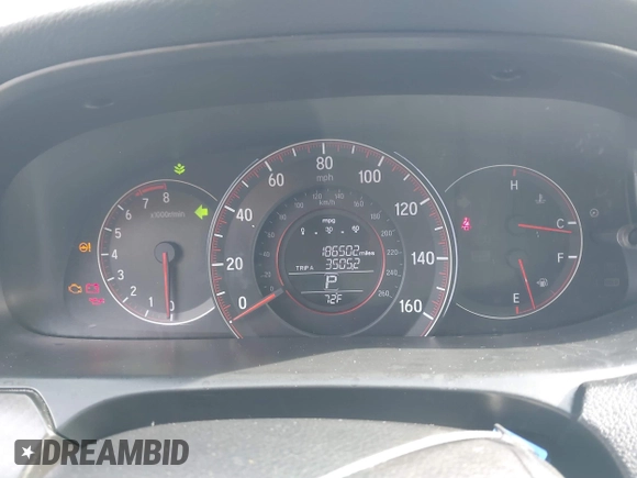 2016 Honda Accord Sport with VIN 1HGCR2F5XGA177730, listed as a IAAI auction lot 42367078 with 186,502 mi miles and . Bid and sale history available at DreamBid. Image 7.