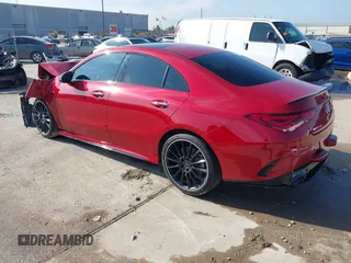 2021 Mercedes-Benz CLA with VIN W1K5J5BB9MN179314, listed as a IAAI auction lot 41160380 with 6,436 mi miles. Bid and sale history available at carsss.com. Image 3.
