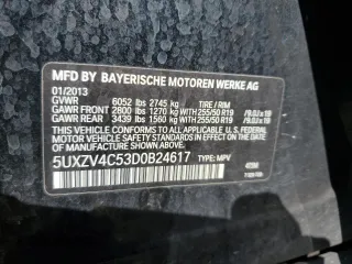 2013 BMW X5 xDrive35i z VIN 5UXZV4C53D0B24617, wystawiony jako Copart lot #48004515 z przebiegiem Nie podano mil oraz Szkody całkowita. Historia ofert i sprzedaży dostępna na DreamBid. Obrazek 13.
