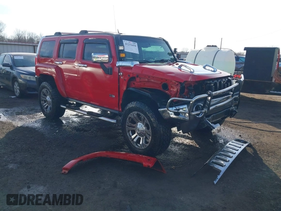 2009 Hummer H3 SUV Alpha with VIN 5GTEN13L398145561, listed as a IAAI auction lot 41232458 with 153,543 mi miles. Bid and sale history available at carsss.com. Image 1.