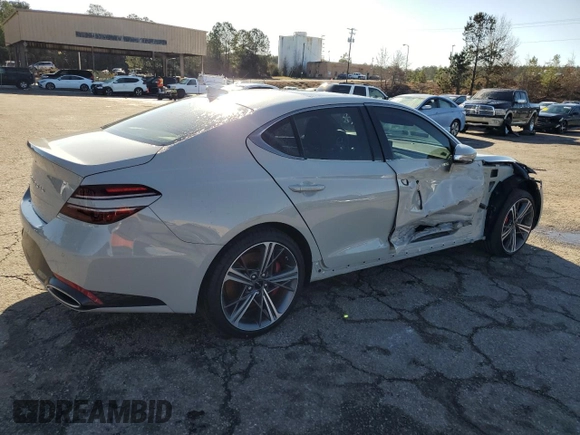 2024 Genesis G70 2.5T with VIN KMTG34SC5RU136362, listed as a Copart auction lot 47885795 with 17,283 mi miles and Salvage title. Bid and sale history available at DreamBid. Image 3.