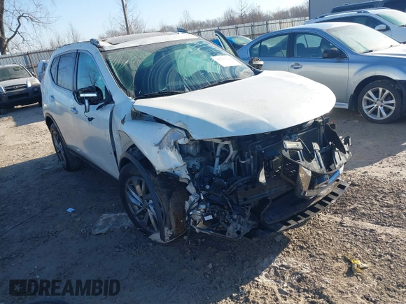 2015 Nissan Rogue SV with VIN 5N1AT2MVXFC916779, listed as a IAAI auction lot 41757810 with 169,629 mi miles. Bid and sale history available at carsss.com. Image 6.