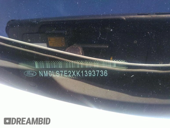2019 Ford Transit Connect XL with VIN NM0LS7E2XK1393736, listed as a IAAI auction lot 42729520 with 92,733 mi miles and . Bid and sale history available at DreamBid. Image 6.