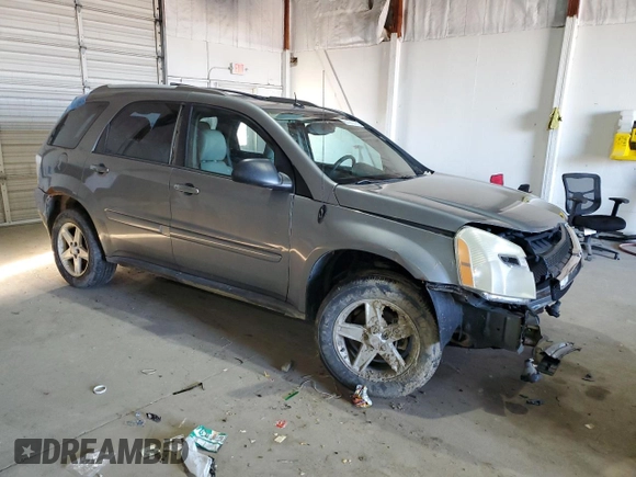 2005 Chevrolet Equinox LT with VIN 2CNDL63FX56097052, listed as a Copart auction lot 46343675 with 0 mi miles and Salvage Title. Bid and sale history available at carsss.com. Image 4.