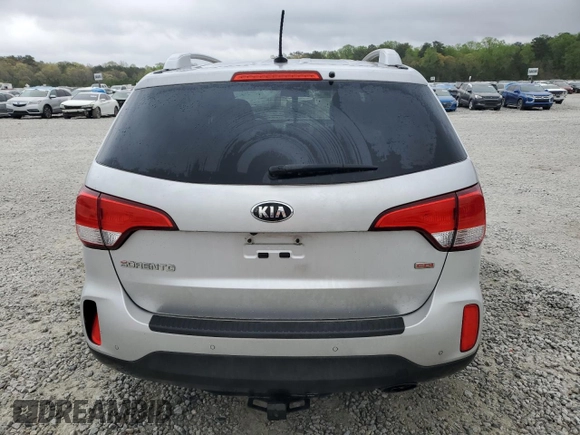 2014 Kia Sorento LX with VIN 5XYKT3A60EG507664, listed as a Copart auction lot 51163345 with 116,423 mi miles and Salvage Title. Bid and sale history available at carsss.com. Image 6.