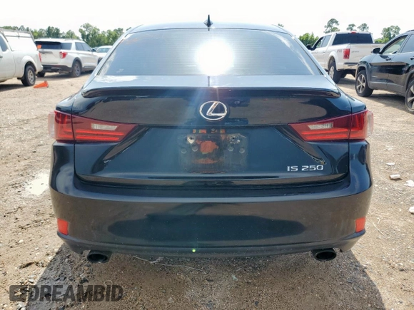 2014 Lexus IS 250 with VIN JTHBF1D29E5030695, listed as a Copart auction lot 61001615 with 98,269 mi miles and Salvage title. Bid and sale history available at DreamBid. Image 6.