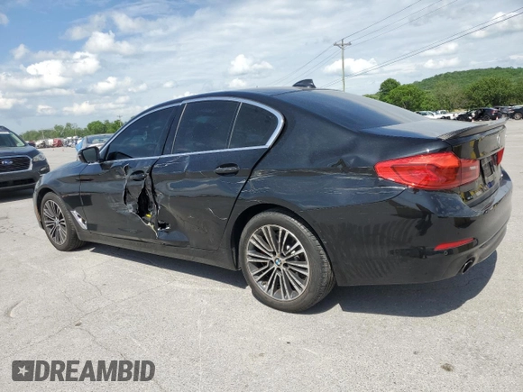 2020 BMW 5 Series 530i z VIN WBAJR3C03LWW80613, wystawiony jako Copart lot #55507195 z przebiegiem 14 312 mil mil oraz Szkoda całkowita • Salvage title. Historia ofert i sprzedaży dostępna na DreamBid. Obrazek 2.