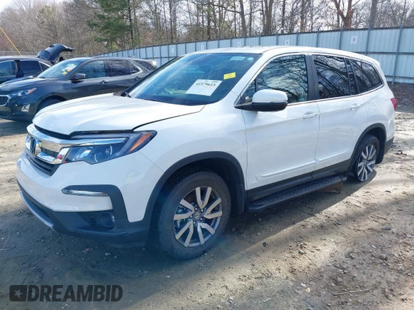 2022 Honda Pilot EX-L with VIN 5FNYF6H5XNB016493, listed as a IAAI auction lot 41579615 with 48,086 mi miles. Bid and sale history available at carsss.com. Image 18.